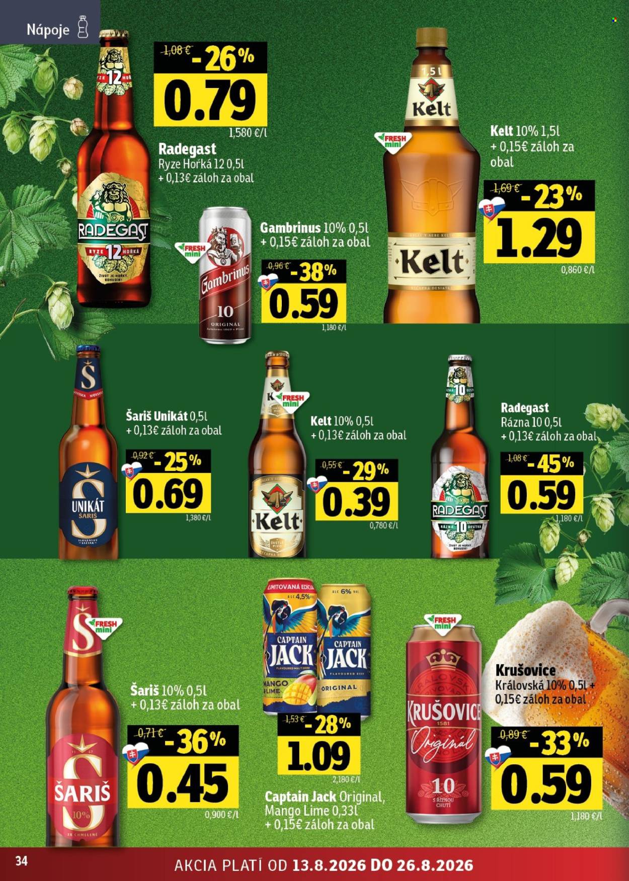 Leták FRESH - 13.8.2026 - 26.8.2026. Strana 34