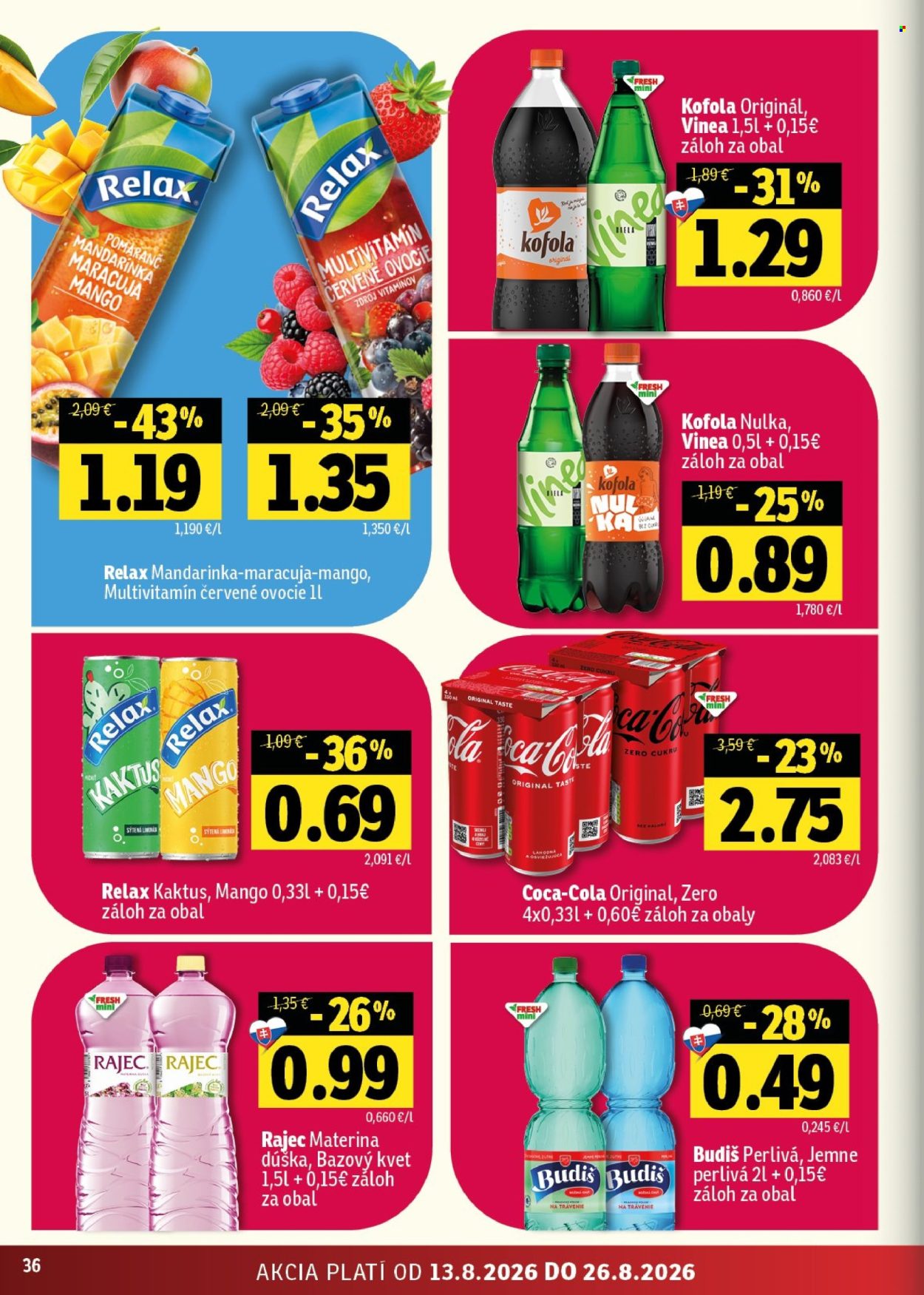 Leták FRESH - 13.8.2026 - 26.8.2026. Strana 36
