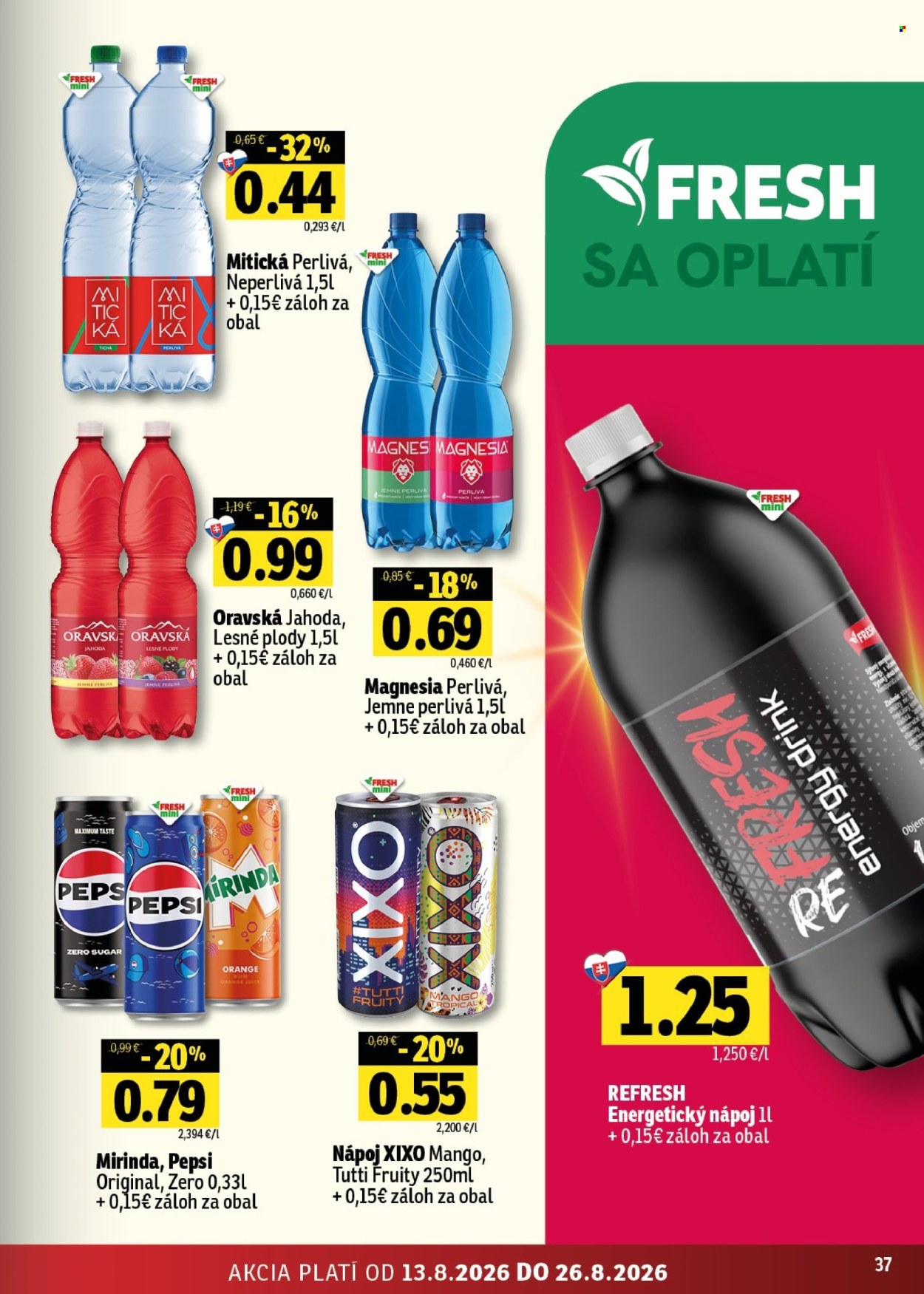 Leták FRESH - 13.8.2026 - 26.8.2026. Strana 37