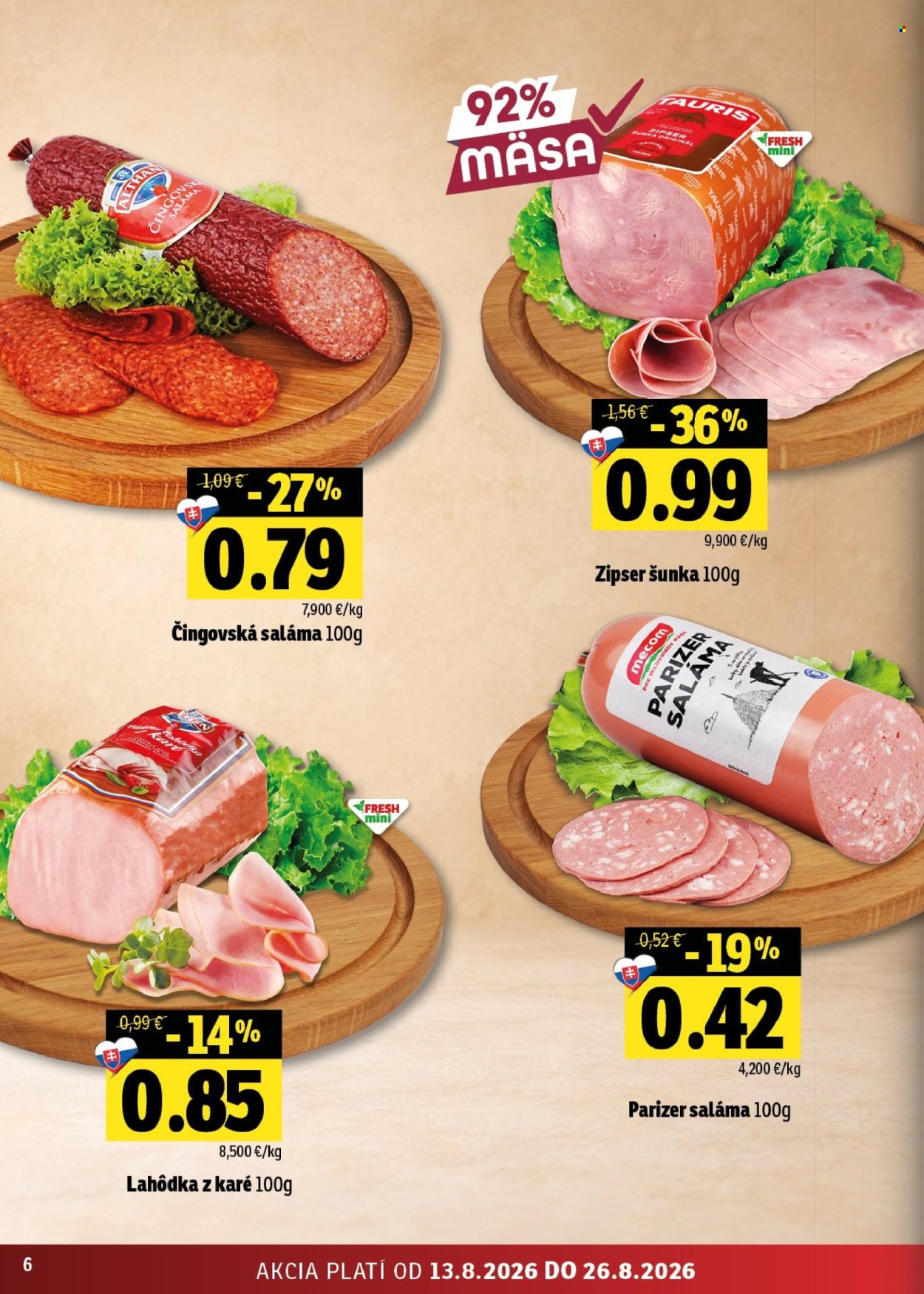 Leták FRESH - 13.8.2026 - 26.8.2026. Strana 6