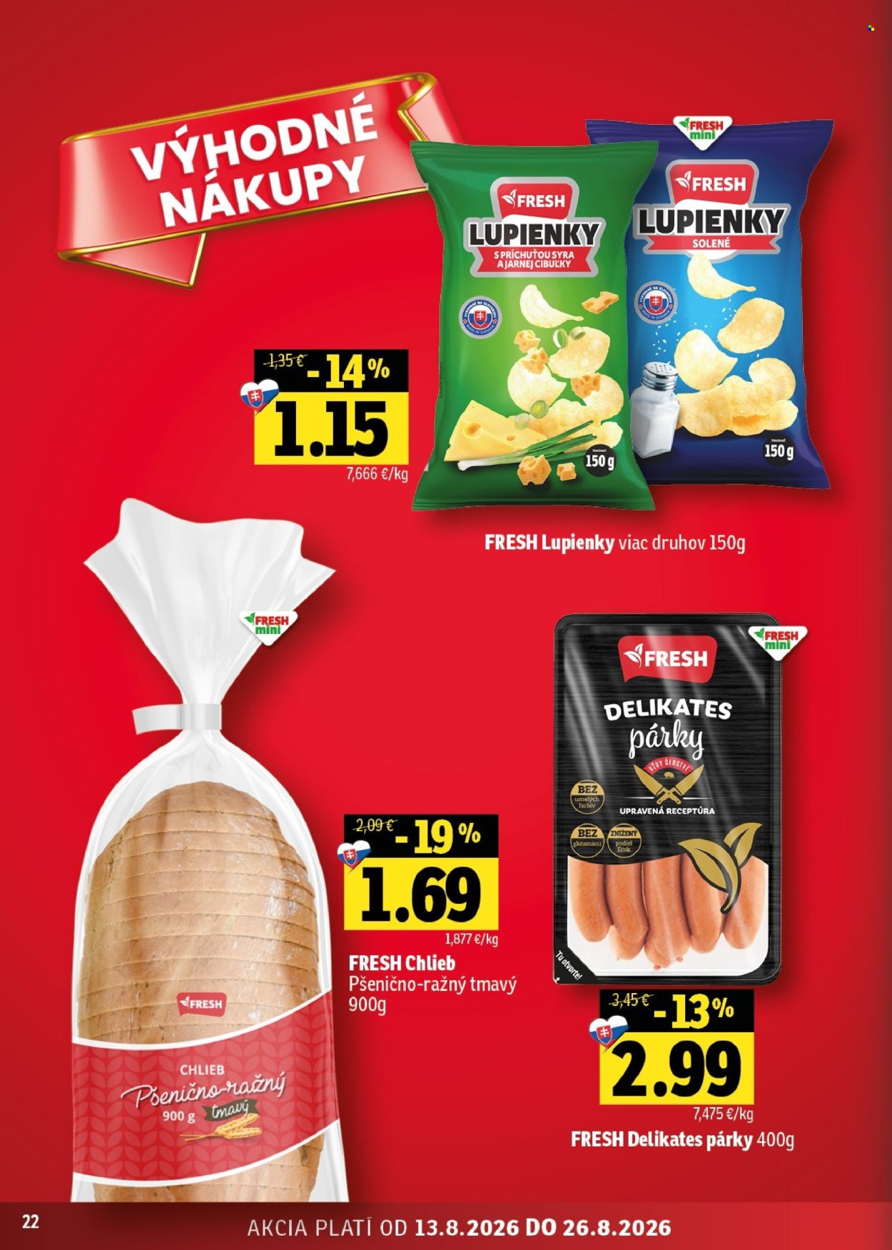 Leták FRESH - 13.8.2026 - 26.8.2026. Strana 22