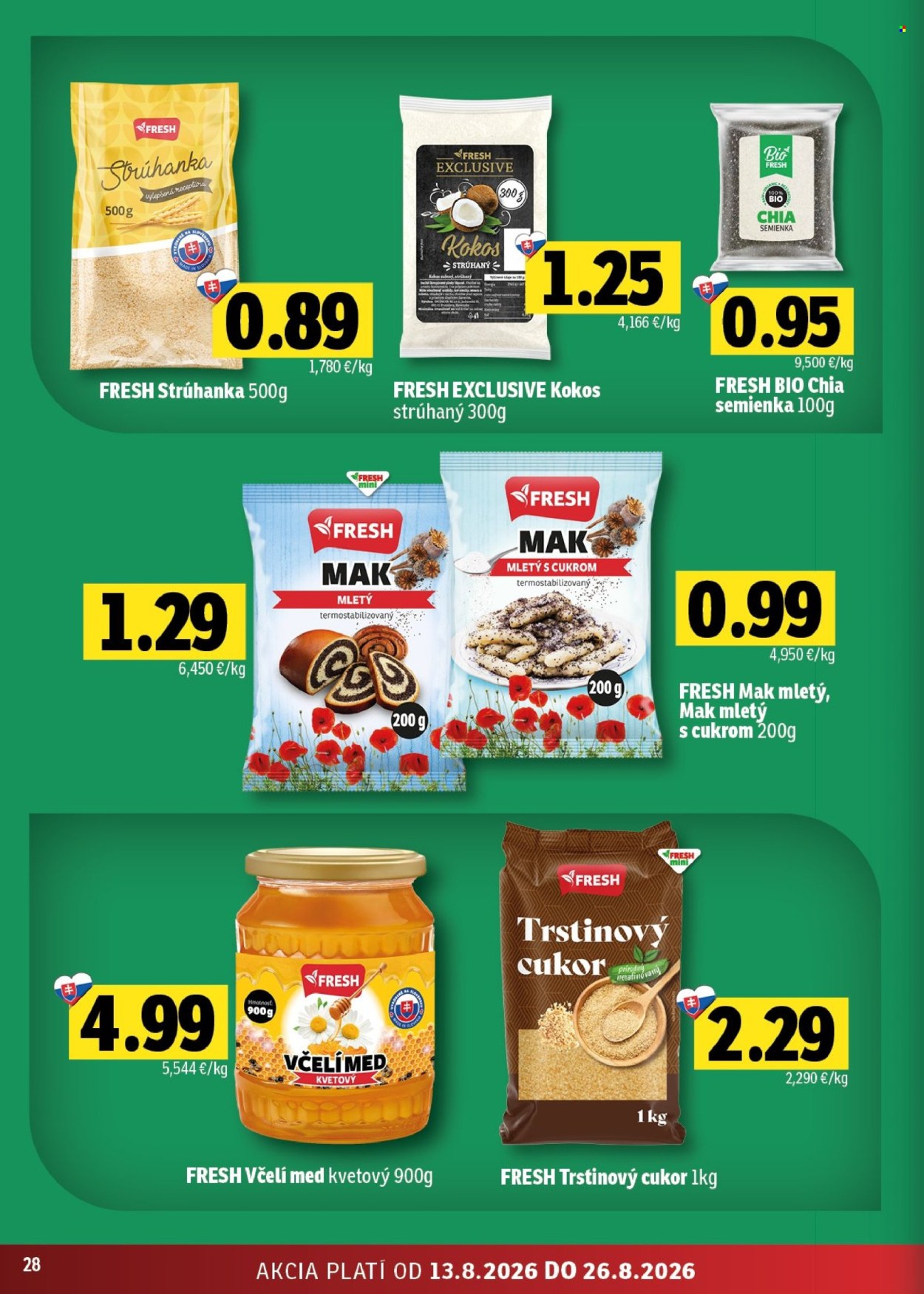 Leták FRESH - 13.8.2026 - 26.8.2026. Strana 28