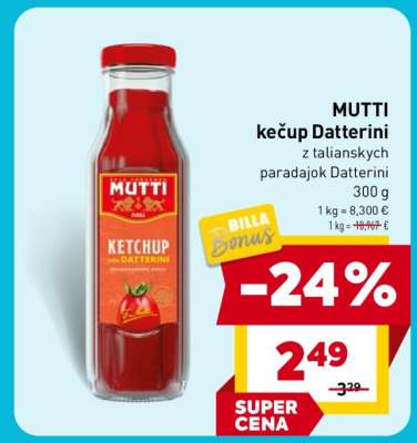 MUTTI kečup Datterini