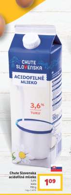 Chute Slovenska acidofilné mlieko
