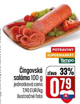 Čingovská saláma 100 g