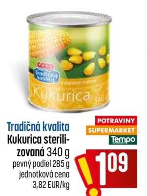 Kukurica sterilizovaná 340 g