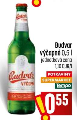 Budvar výčapné 0,5 l
