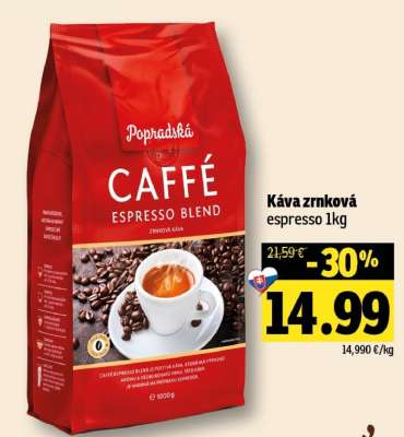 Káva zrnková espresso 1kg