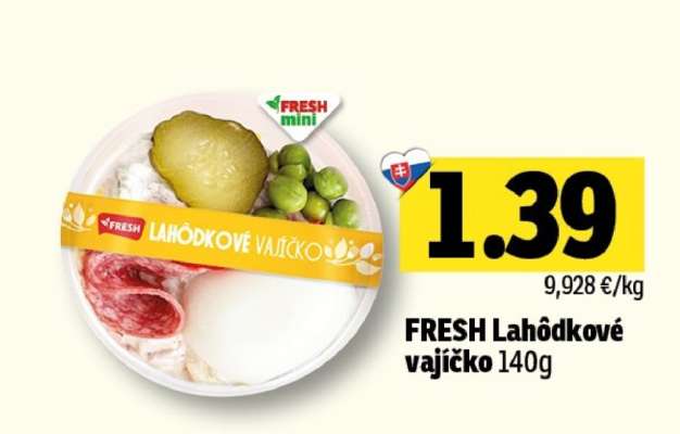 FRESH Lahôdkové vajíčko 140g