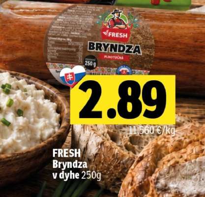 FRESH Bryndza v dyhe 250g