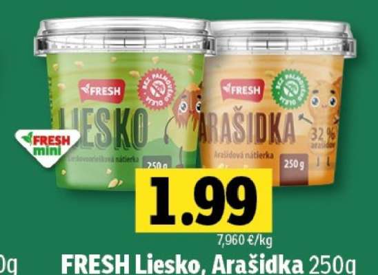 FRESH Liesko, Arašidka 250g