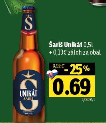 Šariš Unikát 0,5l