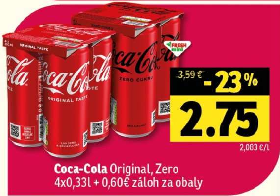 Coca-Cola Original, Zero