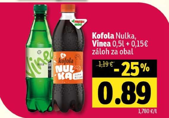 Kofola Nulka, Vinea