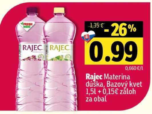 Rajec Materina dúška, Bazový kvet 1,5l
