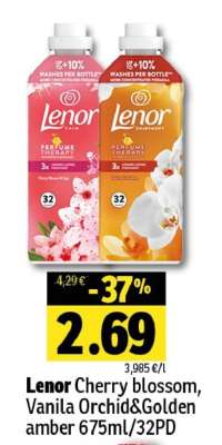 Lenor Cherry Blossom, Vanilla Orchid & Golden Amber 675ml/32PD