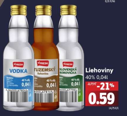 Liehoviny 40% 0,04l