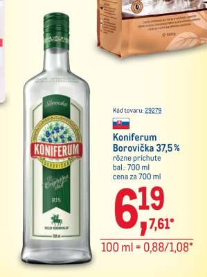 Koniferum Borovička 37,5 %