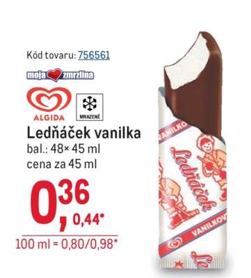 Ledňáček vanilka