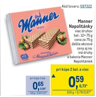 Manner napolitánky