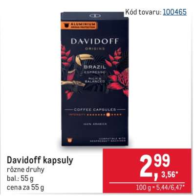 Davidoff kapsuly