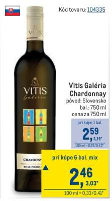 Vitis Galéria Chardonnay