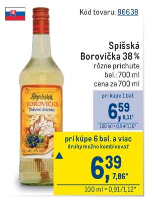 Spišská Borovička 38%