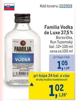 Familia Vodka de Luxe 37,5 %