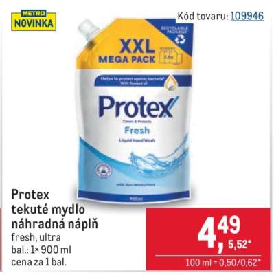 Protex tekuté mydlo – náhradná náplň