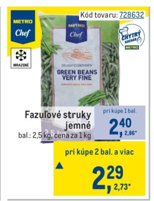 Fazuľové struky jemné