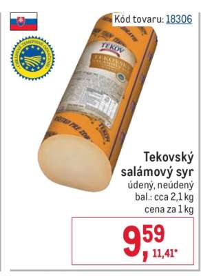 Tekovský salámový syr