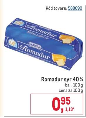 Romadur syr 40 %