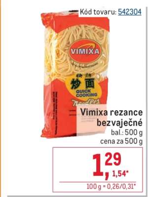Vimixa rezance bezvaječné