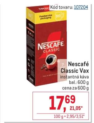 Nescafé Classic Vax