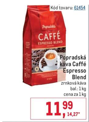 Popradská káva Caffé Espresso Blend