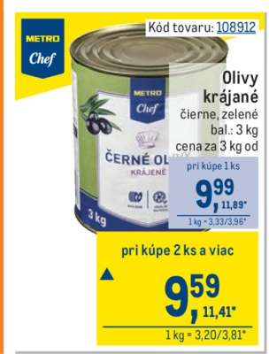 Olivy krájané čierne, zelené