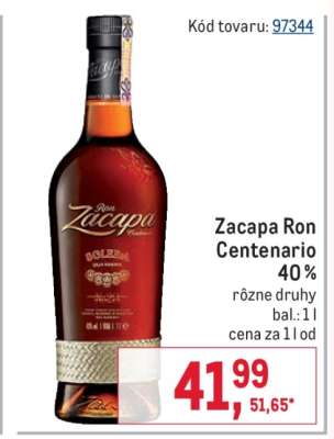 Zacapa Ron Centenario 40 %