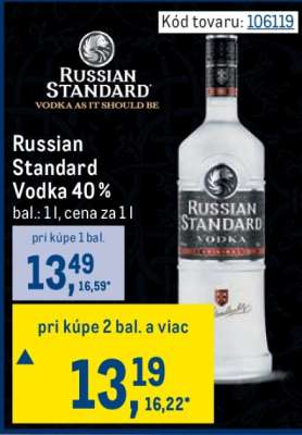 Russian Standard Vodka 40 %