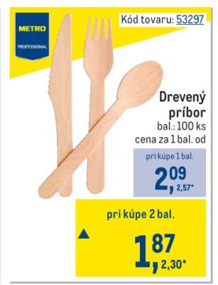 Drevený príbor