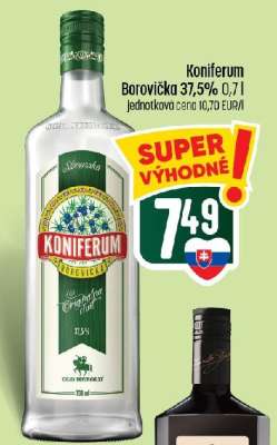 Koniferum Borovička 37,5% 0,7 l