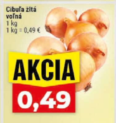 CIBUĽA ŽLTÁ VOĽNÁ