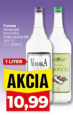 Fručona Slovenská borovička, Vodka jemná K8