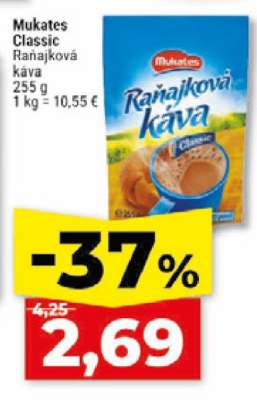Mukates Classic raňajková káva