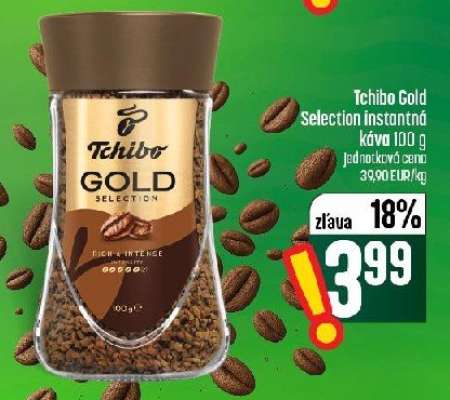 Tchibo Gold Selection instantná káva 100 g