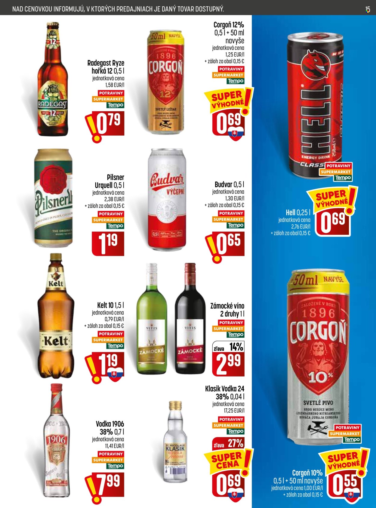 Leták COOP Jednota - 20.8.2026 - 26.8.2026. Strana 15