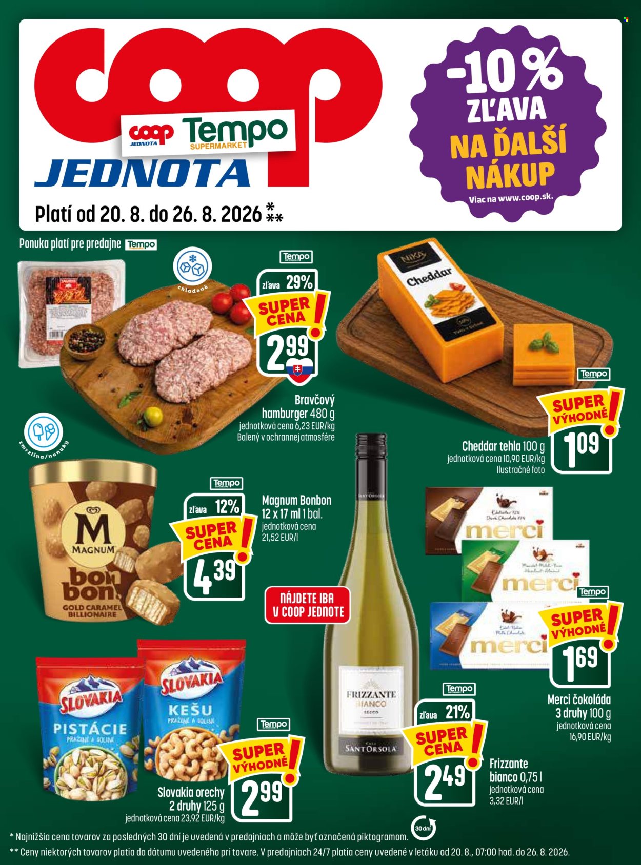 Leták COOP Jednota - 20.8.2026 - 26.8.2026. Strana 29