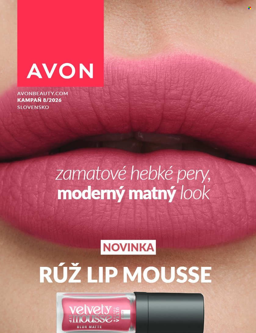 Leták Avon - 1.8.2026 - 31.8.2026. Strana 1