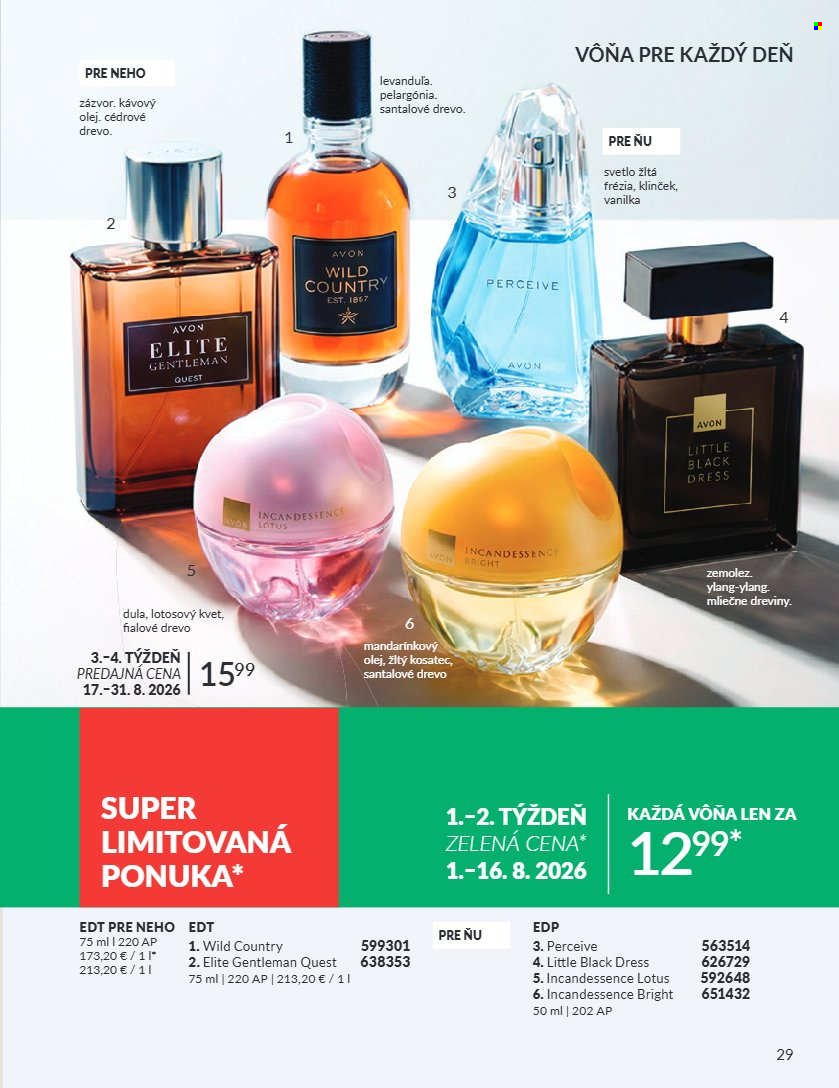 Leták Avon - 1.8.2026 - 31.8.2026. Strana 29
