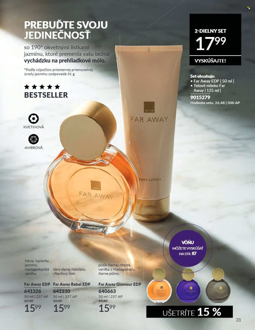 Leták Avon - 1.8.2026 - 31.8.2026. Strana 31