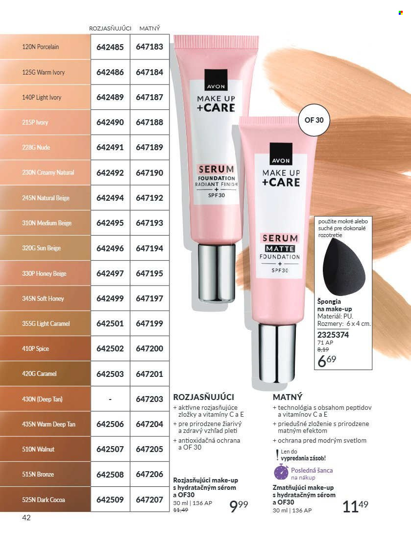 Leták Avon - 1.8.2026 - 31.8.2026. Strana 42